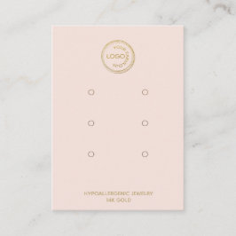 ロゴイヤリングディスプレイの追加3ペア赤面 名刺