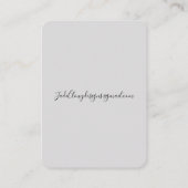 ロゴイヤリングディスプレイカードグレー書 名刺 (裏面)