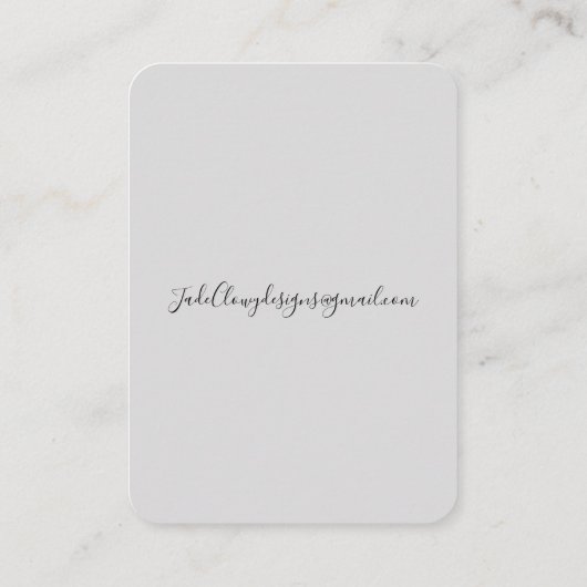 ロゴイヤリングディスプレイカードグレー書 名刺 (裏面)