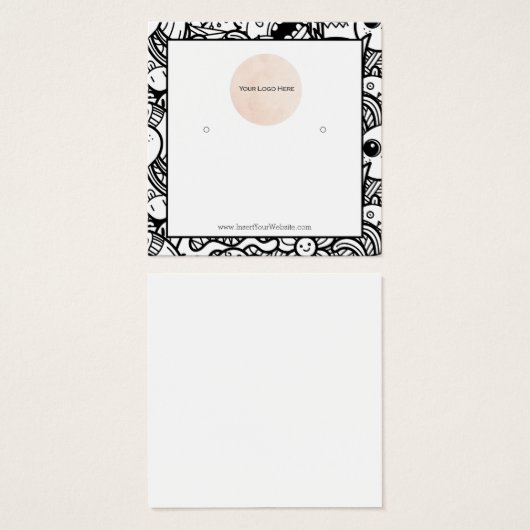 ロゴイヤリング表示カード (正面&裏面)