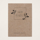 ロゴイヤリング表示カード・スケッチフローラ枠 (正面)