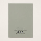 ロゴイヤリング表示カード・スケッチフローラ枠 (裏面)