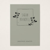 ロゴイヤリング表示カード・スケッチフローラ枠 (正面)