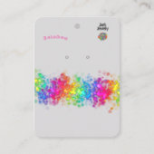 ロゴイヤリング表示虹 名刺 (正面)