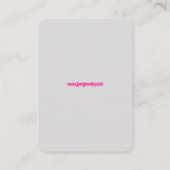 ロゴイヤリング表示虹 名刺 (裏面)