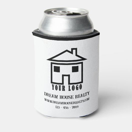 ロゴエテ実在ート不動産仲介業者プロモーション景品 缶クーラー (缶裏面)