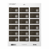 ロゴエレガントありがとうQRコード ラベル (フルシート)