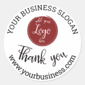 ロゴエレガントありがとクラシックうございます ラウンドシール (正面)
