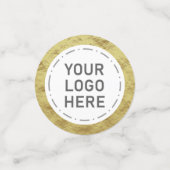 ロゴエレガントまたはイメージのゴールドフォイル コンフェッティ (スモール正面)