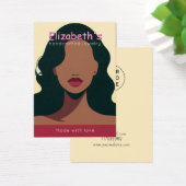 ロゴエレガントを追加するイヤリングディスプレイカード (デスク)