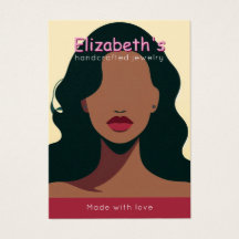 ロゴエレガントを追加するイヤリングディスプレイカード