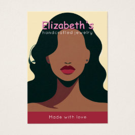 ロゴエレガントを追加するイヤリングディスプレイカード