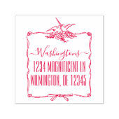 ロゴエレガントカリグラフィファミリー差出人住所 セルフインキングスタンプ (デザイン)