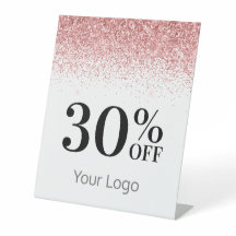 ロゴエレガントピンクグリッター30%オフ・ビジネス
