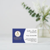 ロゴエレガント付きプロフェッショナル名刺 名刺 (スタンド正面)