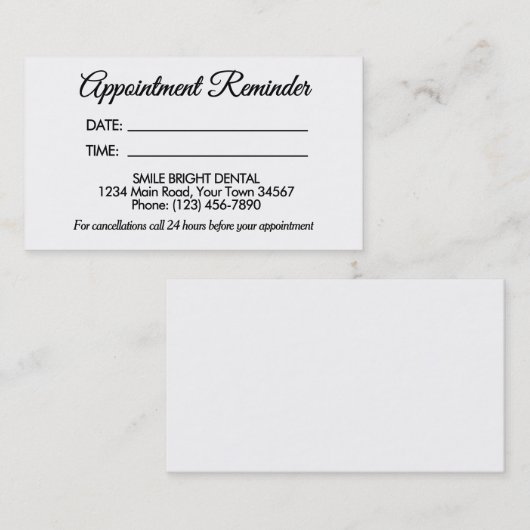 ロゴエレガント付きプロフェッショナル名刺 名刺 (正面/裏面)