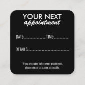 ロゴエレガント付きペットケアアポイントメントカード 予約カード (正面)