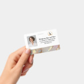 ロゴエレガント写真企業の従業員バッジ バッジ (手持ち)