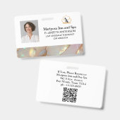 ロゴエレガント写真企業の従業員バッジ バッジ (正面＆裏面)