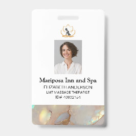 ロゴエレガント写真企業の従業員バッジ バッジ