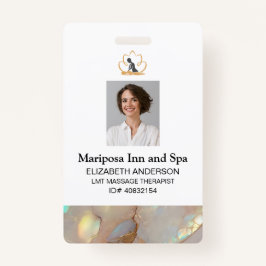 ロゴエレガント写真企業の従業員バッジ バッジ