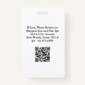 ロゴエレガント写真企業の従業員バッジ バッジ (裏面)