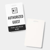 ロゴオフィスの訪問者の追加を消去 バッジ (正面&裏面)