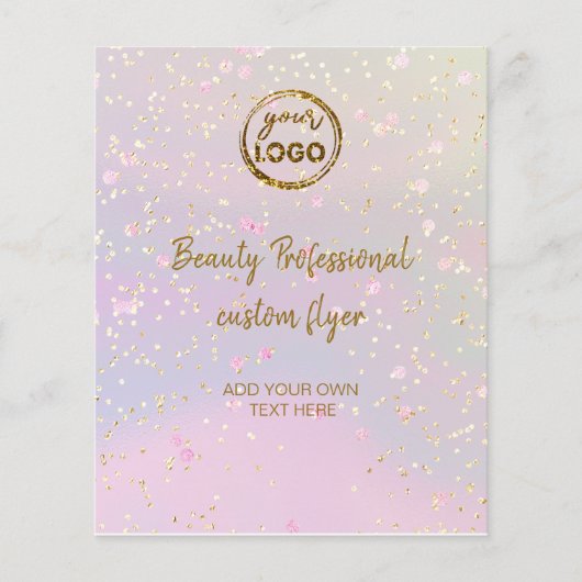 ロゴオンフェイクグリッター チラシ (正面)