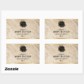 ロゴオーガニック付きホイップ体バターラベル 長方形シール (シート)