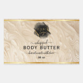 ロゴオーガニック付きホイップ体バターラベル 長方形シール (正面)
