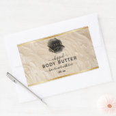 ロゴオーガニック付きホイップ体バターラベル 長方形シール (封筒)