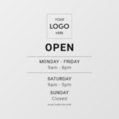 ロゴオープンモダンプロフェッショナルウィンドウの固定 ウィンドウサイン (シート)