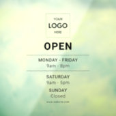 ロゴオープンモダンプロフェッショナルウィンドウの固定 ウィンドウサイン (シート3)