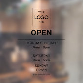 ロゴオープンモダンプロフェッショナルウィンドウの固定 ウィンドウサイン