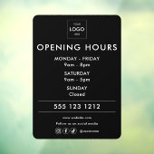 ロゴオープン時間ソーシャルメディアビジネス ウィンドウサイン (シート3)