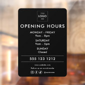 ロゴオープン時間ソーシャルメディアビジネス ウィンドウサイン (シート2)