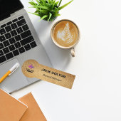 ロゴカスタマイズ付きスタッフ用のメタリック名タグ 名札