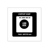 ロゴカスタムが印刷された会社名の電子メール ラバースタンプ (インプリント)