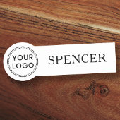 ロゴカスタムと名前ビジネス従業員の任意の色 名札