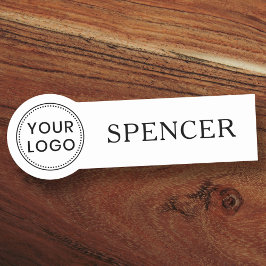 ロゴカスタムと名前ビジネス従業員の任意の色 名札