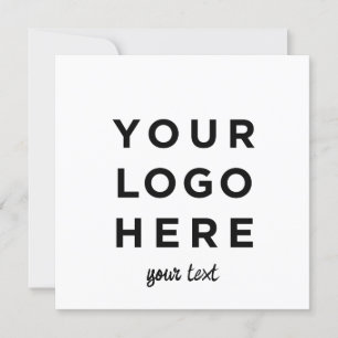 ロゴカスタムと文字スクリプトの四角い招待状