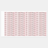 ロゴカスタムと文字ピンクのグラデーション生地の服 ラベル (シート)