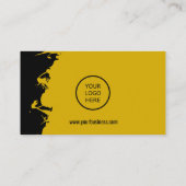 ロゴカスタムと文字フィットネスパーソナルトレーナー 名刺 (裏面)