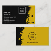 ロゴカスタムと文字フィットネスパーソナルトレーナー 名刺 (正面/裏面)