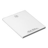 ロゴカスタムと文字名会社の住所 ノートパッド (アングル)