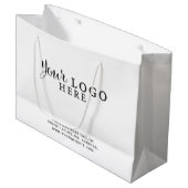 ロゴカスタムなしのブランド紙バッグ ラージペーパーバッグ (正面アングル)