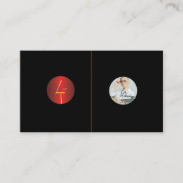 ロゴカスタムの画像を黒に追加する 名刺