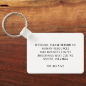 ロゴカスタムの追加ビジネスブランド従業員スワッグ キーホルダー (裏面)