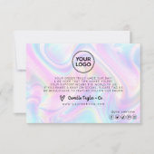 ロゴカスタムの追加ビジネスホロサンキューカード サンキューカード (正面)