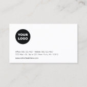 ロゴカスタムの追加プロフェッショナルアポイントメントアラーム 名刺 (正面)